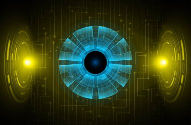 göz siber devre gelecekteki teknoloji konsepti