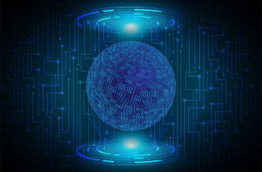 Fütürist teknolojinin soyut arka planı. dijital bağlantı ve veri konsepti. vektör illüstrasyonu