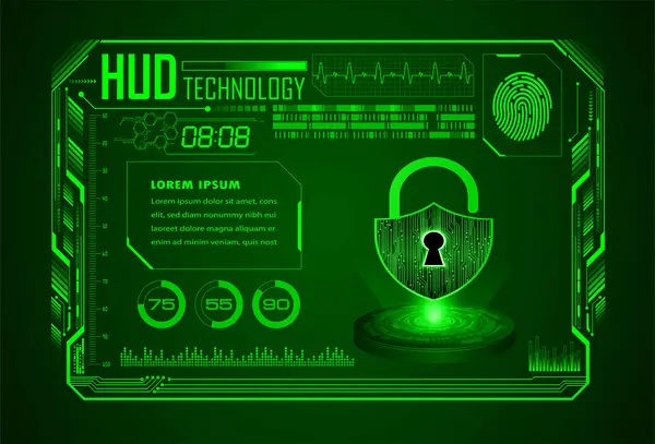 Футуристический Hud Пользовательский Интерфейс Hud Интерфейсом Пользовательский Интерфейс Технологическая Концепция — стоковый вектор