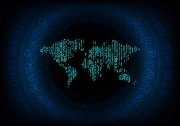 Dünya haritalı soyut gelecek arkaplanı