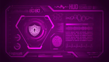 Siber güvenlik teknolojisi geçmişi. Soyut bir kavram. vektör illüstrasyonu