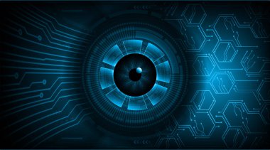 göz siber devre gelecekteki teknoloji konsepti