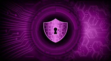 Siber güvenlik kavramı kilit ile