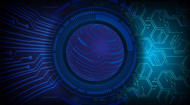 Siber devre gelecek teknolojisi, dünya küresi kavramı