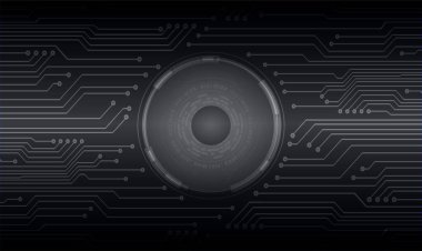  Soyut gelecek arayüzü. teknoloji kavramı. 