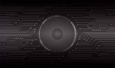  Soyut gelecek arayüzü. teknoloji kavramı. 