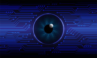  Soyut gelecek arayüzü. teknoloji kavramı. 