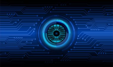  Soyut gelecek arayüzü. teknoloji kavramı. 