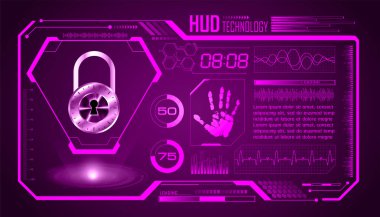 Fütürist gövde arayüzü, dokunmatik ekran. vektör illüstrasyonu 