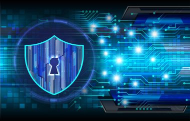 anahtar deliğiyle siber güvenlik kavramı