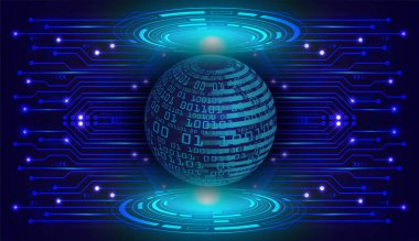 Dünya küresi teknolojisi soyut arkaplan