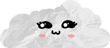 sevimli bulut kağıtları, çizgi film elementleri