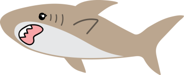 Şirin köpekbalığı karikatürü, deniz hayvanı