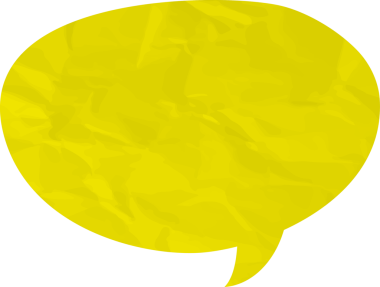 Eski grunge kağıt konuşma balonu, buruşuk element