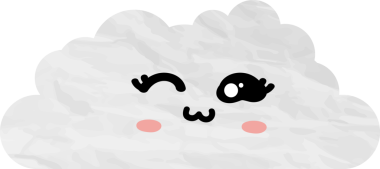 sevimli bulut kağıtları, çizgi film elementleri