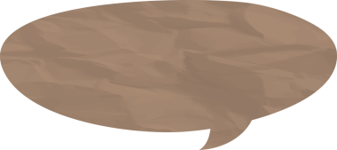 Eski grunge kağıt konuşma balonu, buruşuk element