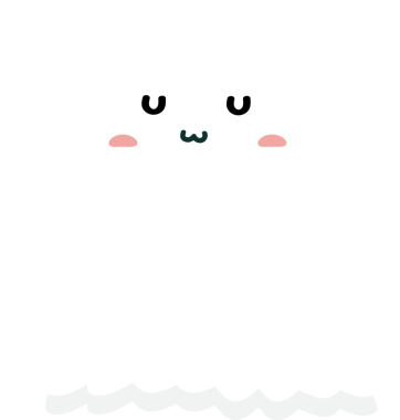 Mutlu cadılar bayramı hayaleti beyaz gülüşüyle.