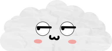 sevimli bulut kağıtları, çizgi film elementleri