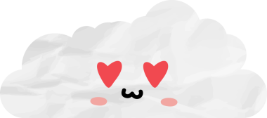 sevimli bulut kağıtları, çizgi film elementleri