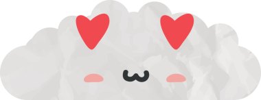 Şirin bulut kağıdı sanatı, buruşuk element