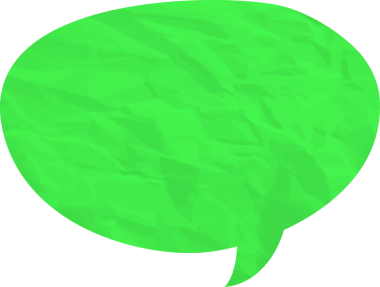 Eski grunge kağıt konuşma balonu, buruşuk element