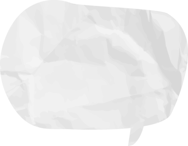 Eski grunge kağıt konuşma balonu, buruşuk element