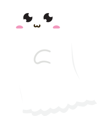 hayalet çizgi film kawaii ifade tasarımı