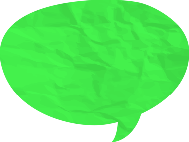 Eski grunge kağıt konuşma balonu, buruşuk element