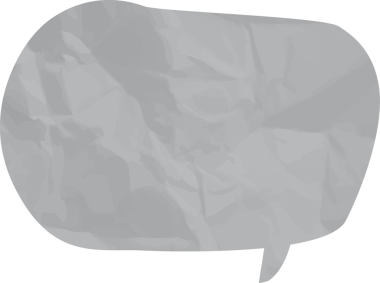 Eski grunge kağıt konuşma balonu, buruşuk element