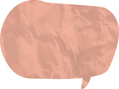 Eski grunge kağıt konuşma balonu, buruşuk element