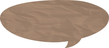 Eski grunge kağıt konuşma balonu, buruşuk element