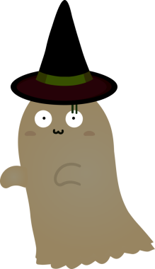 Tatlı hayalet çizgi filmi, cadılar bayramı