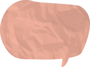 Eski grunge kağıt konuşma balonu, buruşuk element