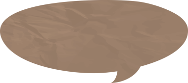 Eski grunge kağıt konuşma balonu, buruşuk element