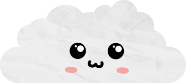 sevimli bulut kağıtları, çizgi film elementleri