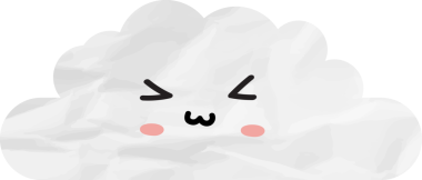 sevimli bulut kağıtları, çizgi film elementleri