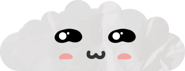 Şirin bulut kağıdı sanatı, buruşuk element