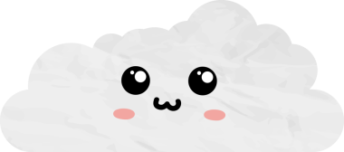 sevimli bulut kağıtları, çizgi film elementleri