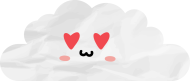 sevimli bulut kağıtları, çizgi film elementleri