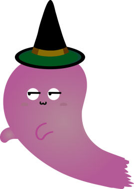 Tatlı hayalet çizgi filmi, cadılar bayramı