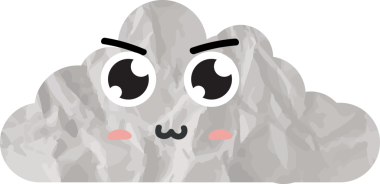 Şirin bulut kağıdı sanatı, buruşuk element