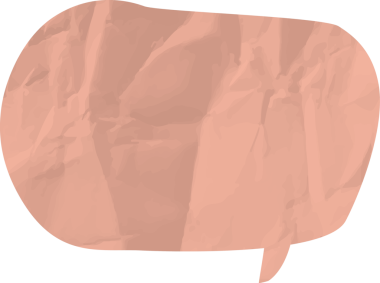 Eski grunge kağıt konuşma balonu, buruşuk element