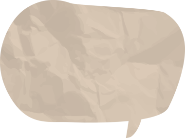 Eski grunge kağıt konuşma balonu, buruşuk element