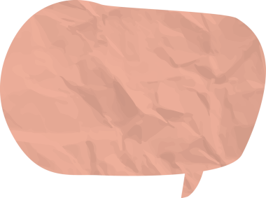 Eski grunge kağıt konuşma balonu, buruşuk element