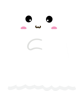 Mutlu cadılar bayramı hayaleti gülümsemesi ve gözleriyle