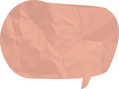 Eski grunge kağıt konuşma balonu, buruşuk element