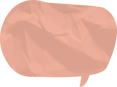 Eski grunge kağıt konuşma balonu, buruşuk element