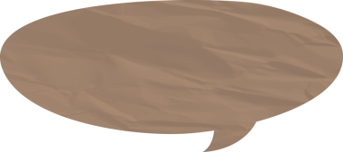 Eski grunge kağıt konuşma balonu, buruşuk element