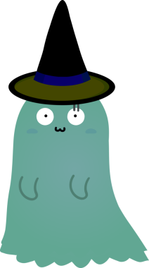 Tatlı hayalet çizgi filmi, cadılar bayramı