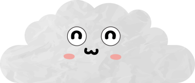 sevimli bulut kağıtları, çizgi film elementleri